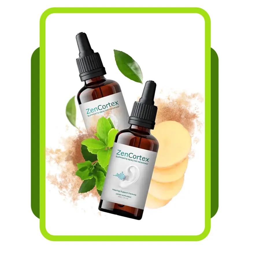 ZenCortex official liquid hearing support drops bottles