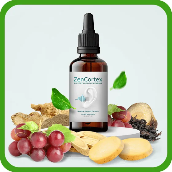 ZenCortex liquid hearing support formula product